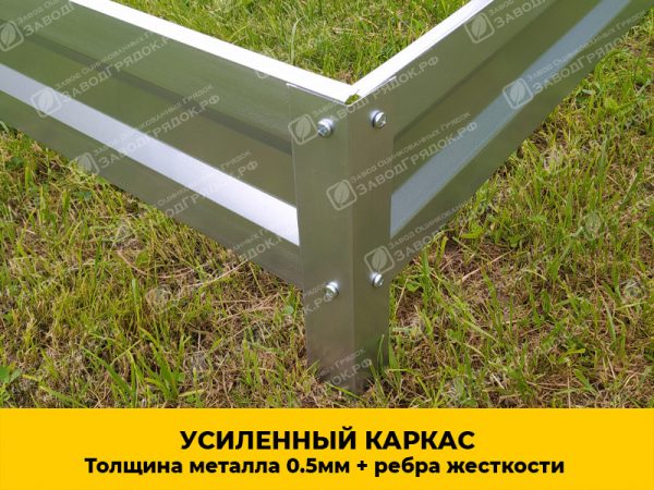 Грядки в теплицу «Усиленные» оцинкованные (высота 40 см) — изображение 2